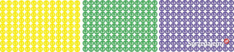Naklejki na rozdzielnice L1 L2 L3 702 13 mm Kamionna