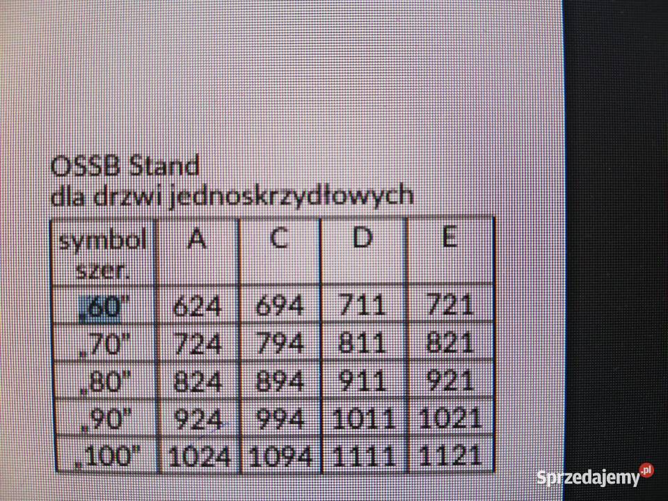 Do sprzedania DRE 60 czarny mat ościeżnica Stanomino