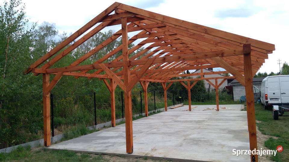 Wiata drewniana 12 x 6 mazowieckie Kozienice