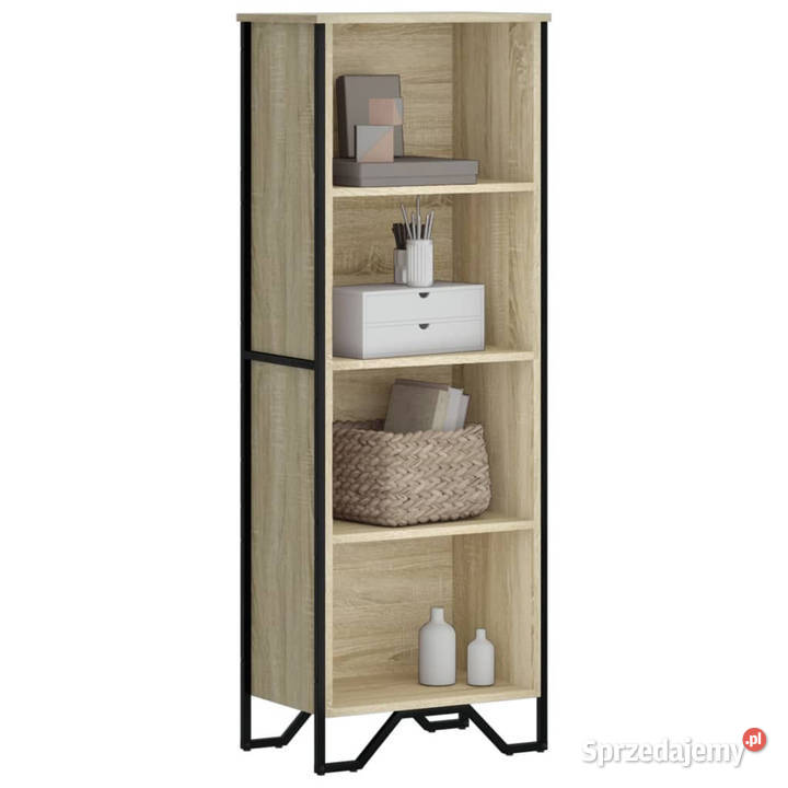 Regał na książki dąb sonoma 50x31x1375 WM848610 Warszawa