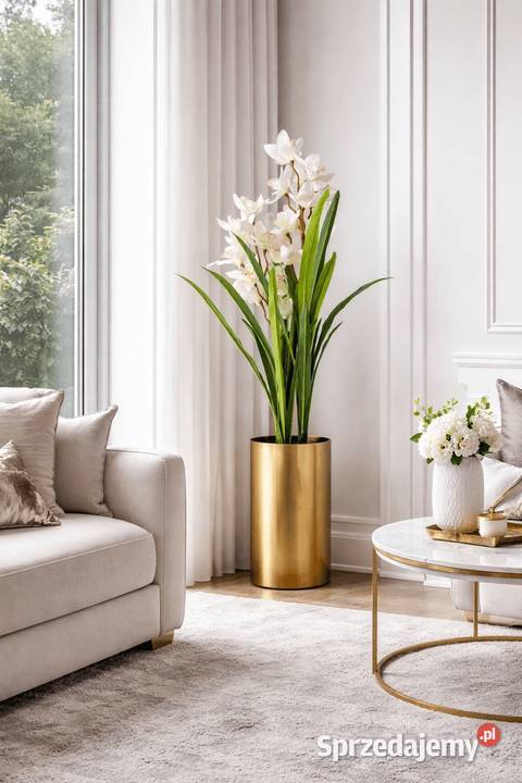 Storczyk sztuczny Cymbidium w doniczce 105 Sztuczne kwiaty i owoce Golkowice