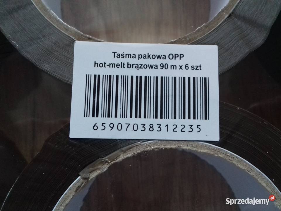 6x Taśmy pakowe przylepne brązowe 48mmx90m klej Bydgoszcz