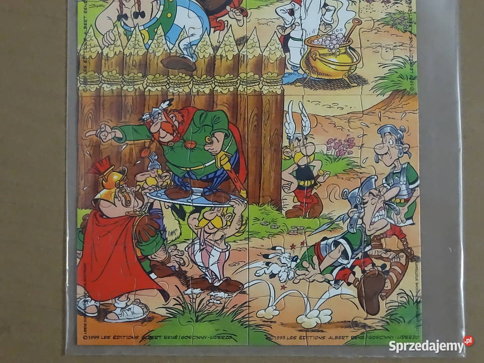 Retro Obrazek Puzzle Asterix i Obelix 1999 Biłgoraj