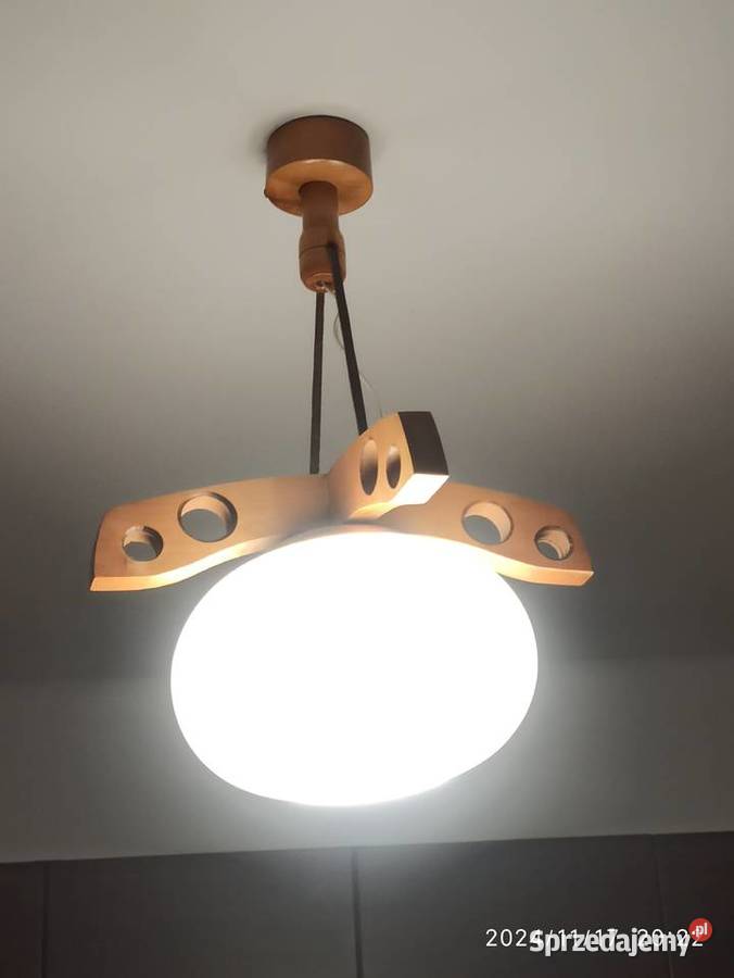 Lampa sufitowa z drena i szkła 50x38 Radzyń Podlaski