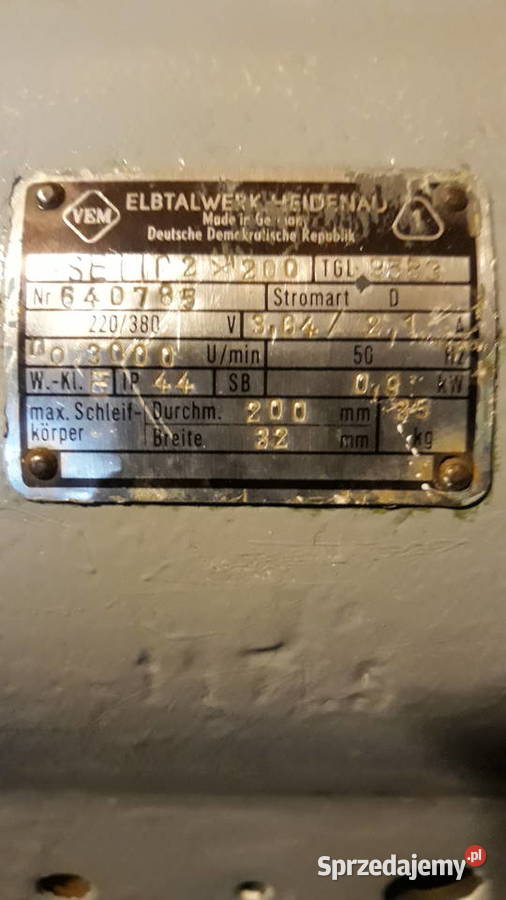 Szlifierka 3fazowa mocnasame odlewy Elektryczne Lubin