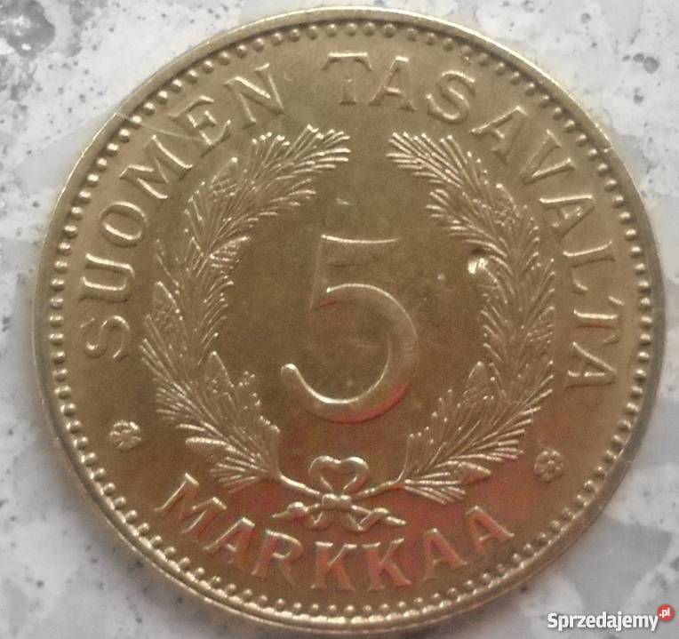 FINLANDIA5 MARKKAA1946 r S ALUMINIUM BRONZE Legionowo