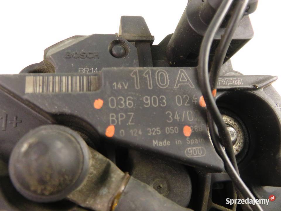 ALTERNATOR VW GOLF IV 16 FSI 036903024 osobowe