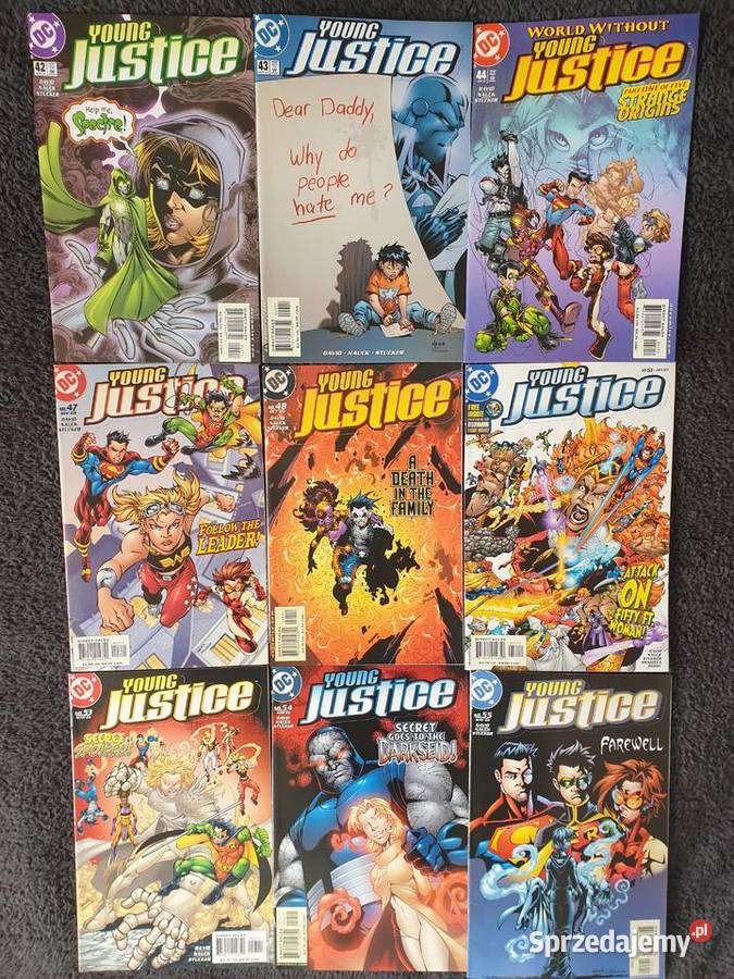 Young Justice kolekcja 36 komiksów DC USA Komiksy Gdynia sprzedam
