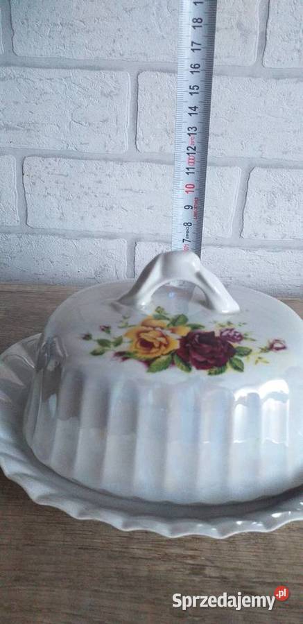 Porcelanowa maselnica prl Przedbórz