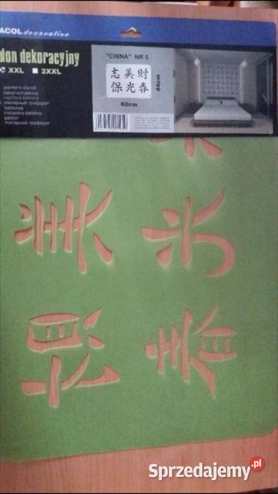SZABLON do malowania malarski dekoracyjny CHINA Złotniki sprzedam