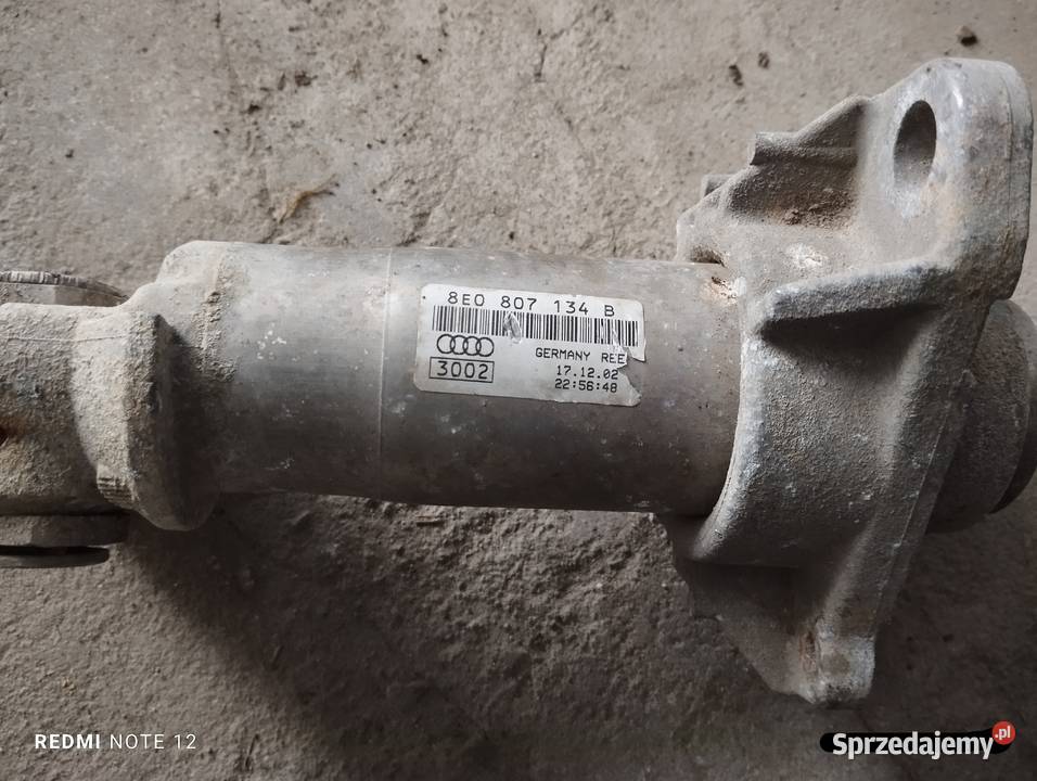 odboj i strefa zgniotu Audi A4 B6 Rok produkcji 2004 Krosno