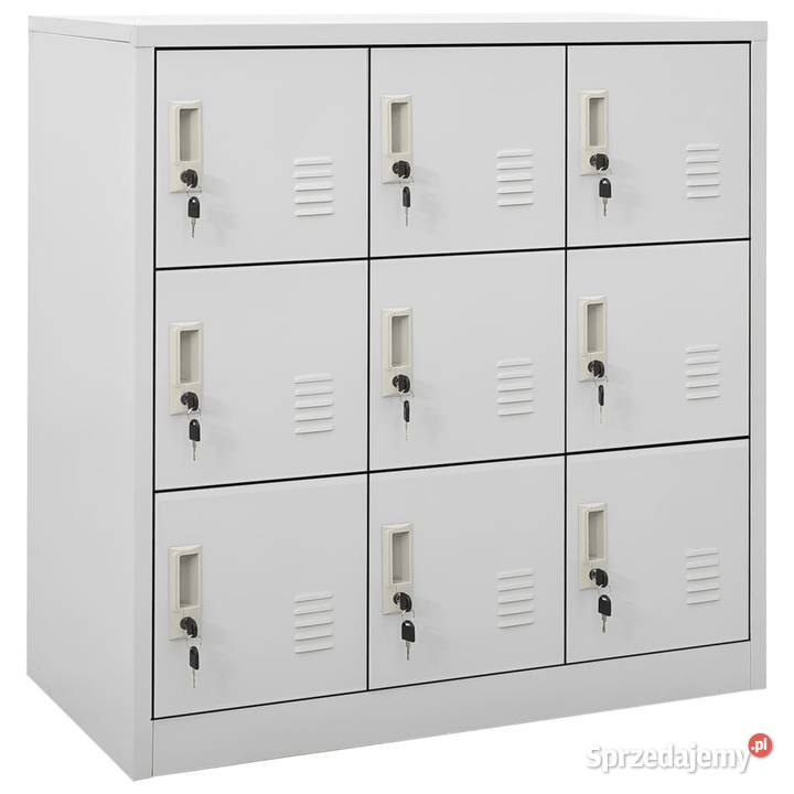 Szafka zamykana na klucz jasnoszara 90x45x925 Warszawa