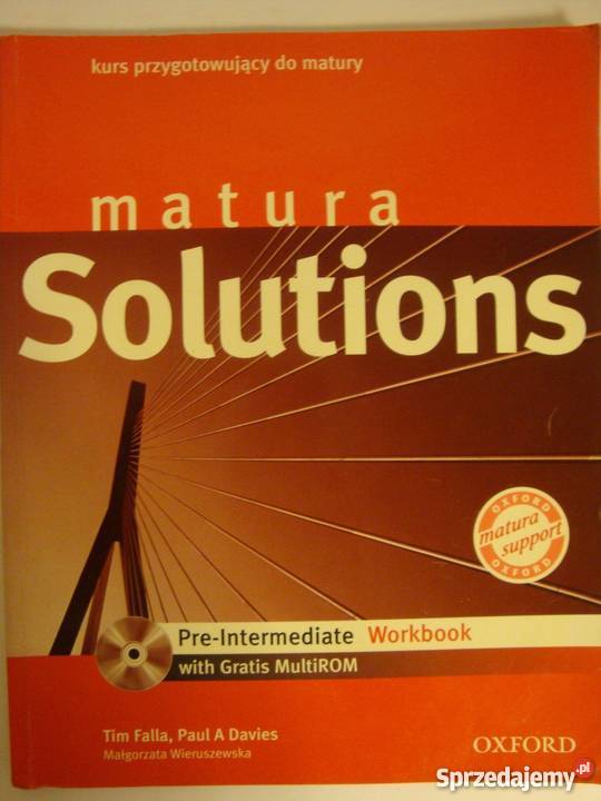 MATURA SOLUTIONS PREINTERMEDIATE angielski warmińsko-mazurskie Elbląg