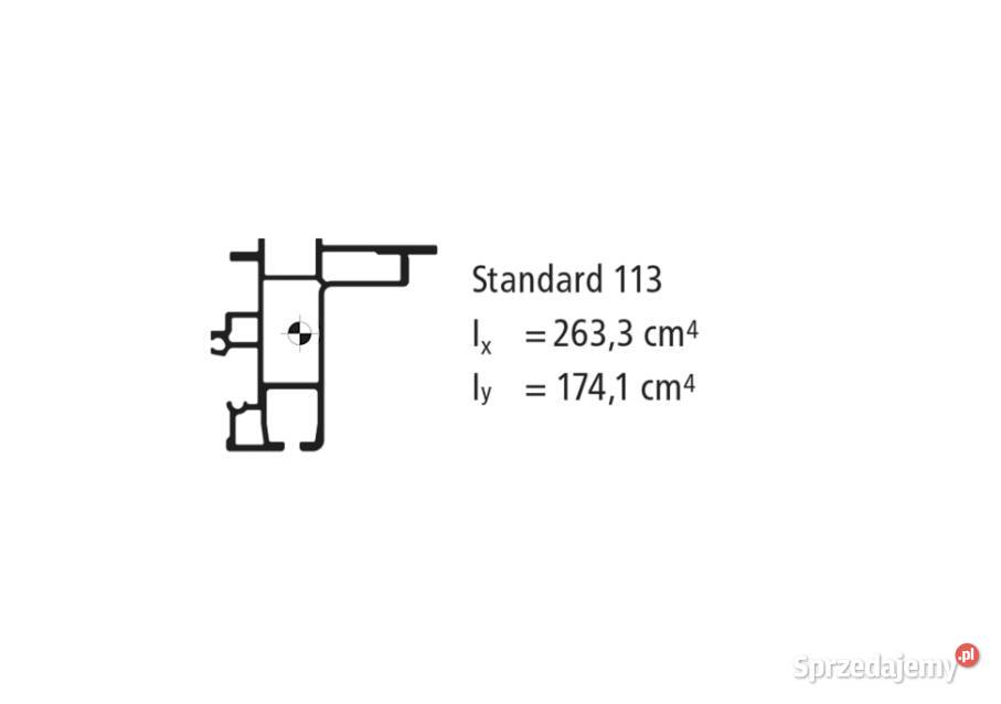 Profil kurtynowy Standard H113 mm L8500 mm wielkopolskie