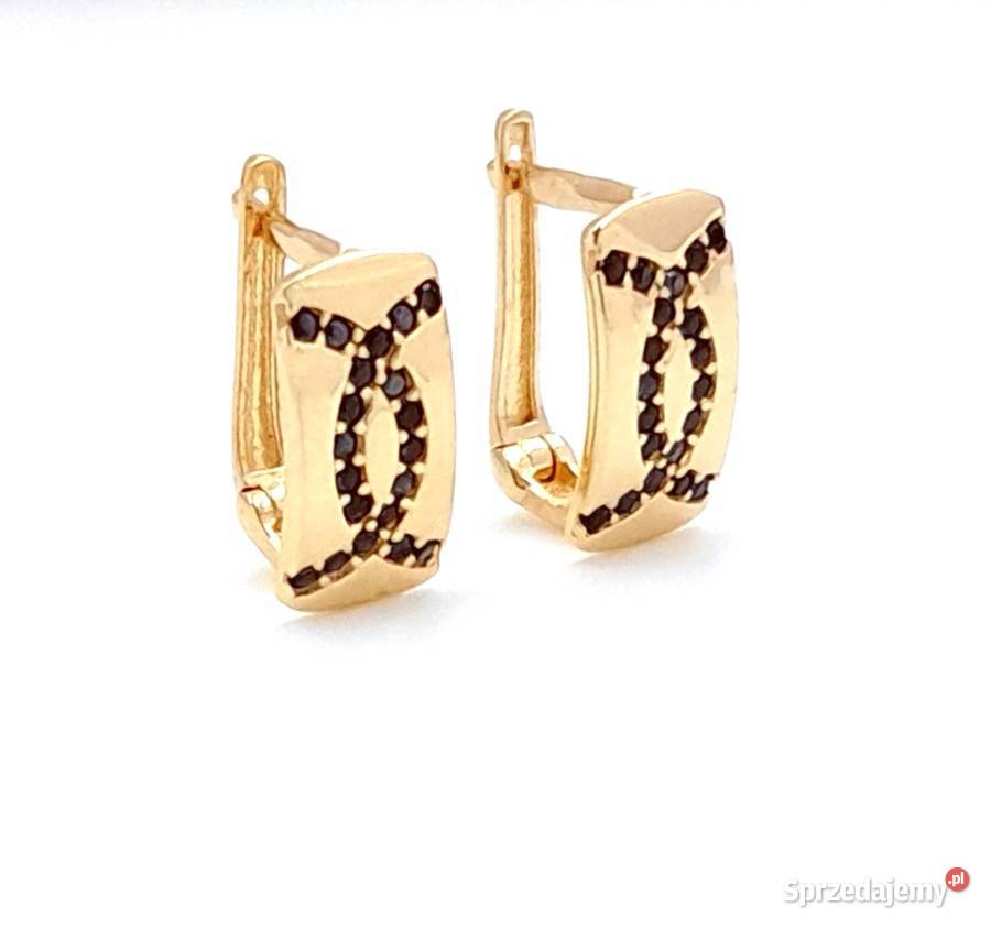 Kolczyki Złote pr585 zapięcie angielskie Z637 złote wielkopolskie Poznań