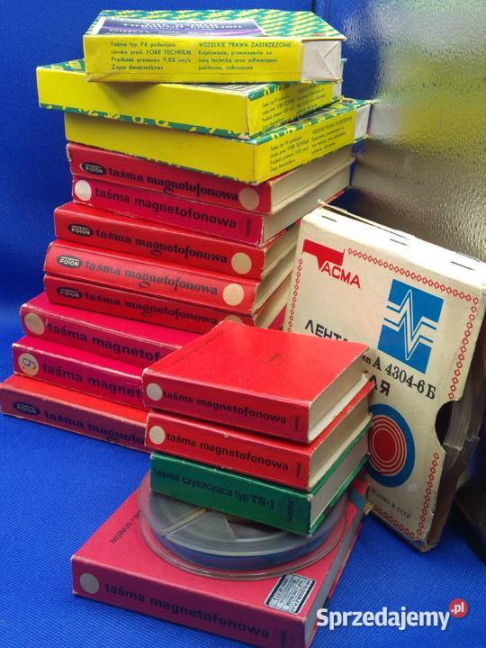 Taśmy szpulowe magnetofonowe do magnetofonów Warszawa