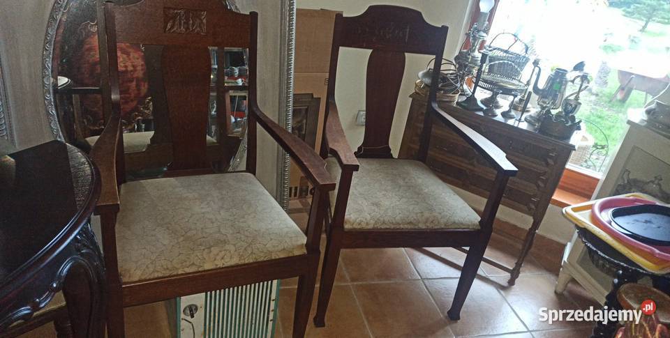 Fotel z podłokietnikami Tapicerka Liście