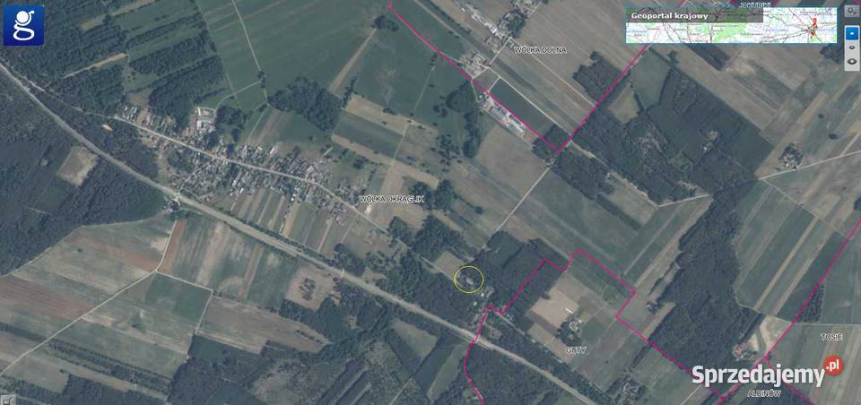 NA SPRZEDAŻ NIERUCHOMOŚĆ INWESTYCYJNA Z Sprzedaż Wólka Okrąglik