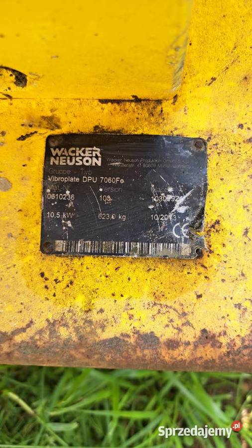 Zagęszczarka Wacker 7060 723 2013 bez silnika Cieszyn