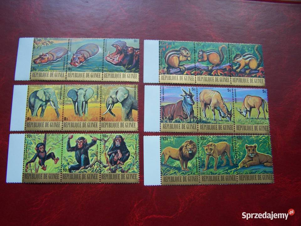 Gwinea 1977 MNH Fauna dzikie Zwierzęta Afryki Tychy