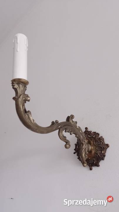 Stare mosiężne kinkiety Włocławek