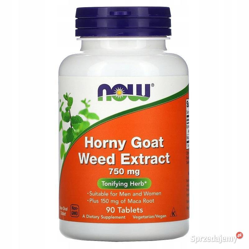 NOW FOODS HORNY GOAT WEED EXTRACT 750mg 90t Poznań
