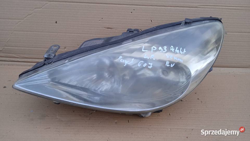PEUGEOT 607 I LAMPA PRZÓD LEWA XENON EU Części samochodowe Zbierkowo