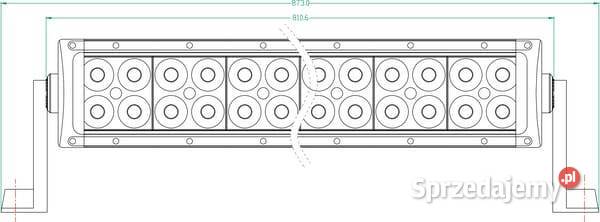 Lampa robocza długa LED 180W 15300lm prostokątna małopolskie Kamionna sprzedam