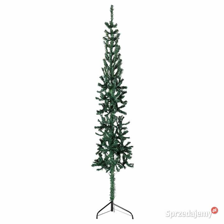 vidaXL Smukła choinka połówka ze stojakiem Wyposażenie wnętrz Warszawa