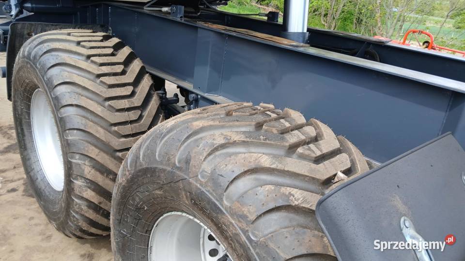 Tandem 3 x wywrotka 18T KELBERG szerokie koła Przyczepy rolnicze