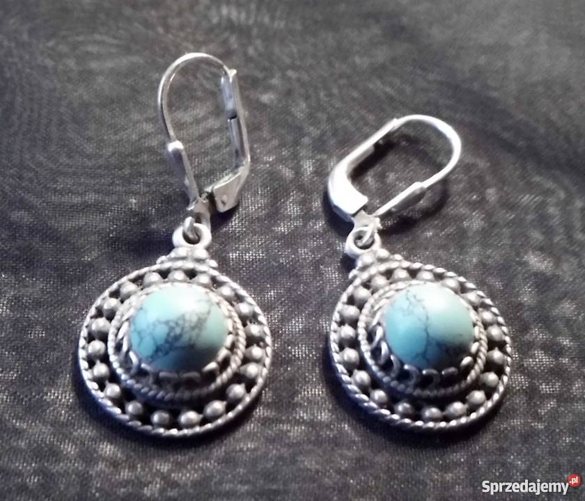 STARE kolczyki z turkusami
