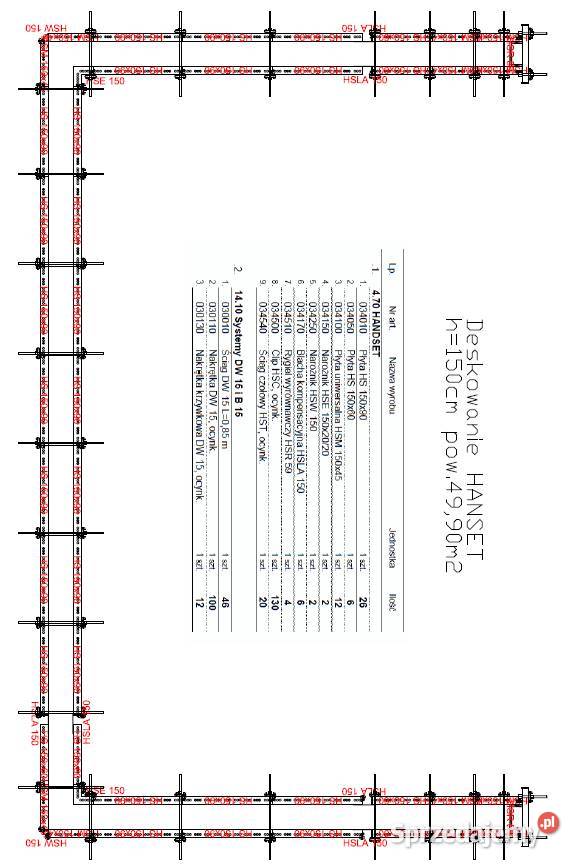 Deskowanie ścienne HANDSET Warszawa