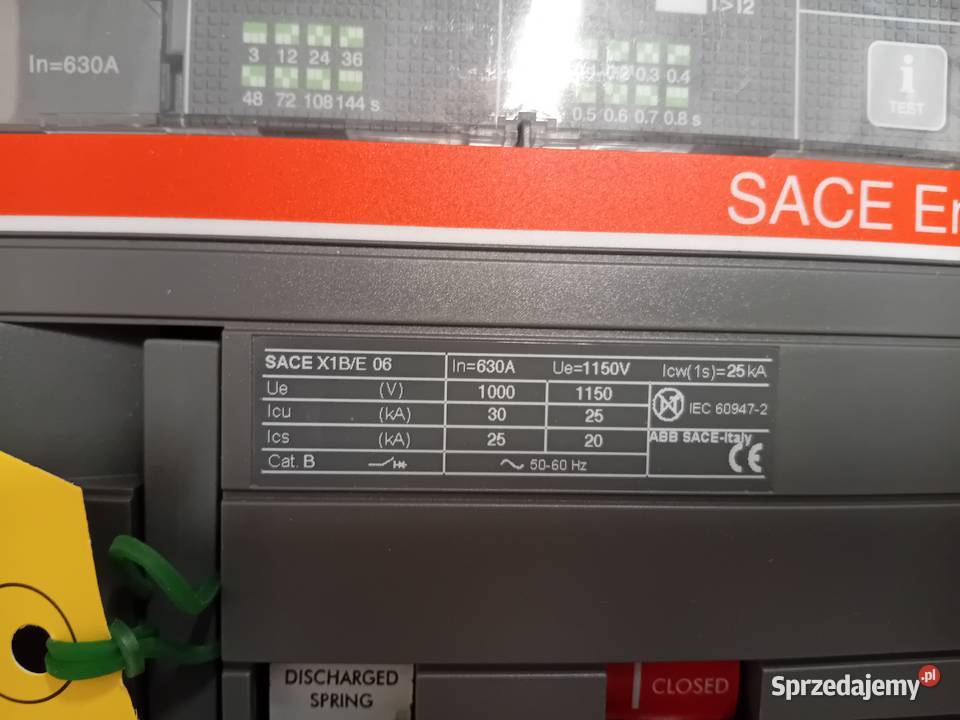 Wyłącznik powietrzny Emax X1BE 630 4P 1000VAC Włoszczowa