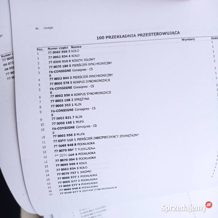 Katalog Części RENAULT 8534 9034 Inne modele Kamień Pomorski sprzedam