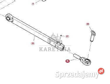 Fendt 930 933 936 GEN 7 Drążek Wspornik wielkopolskie