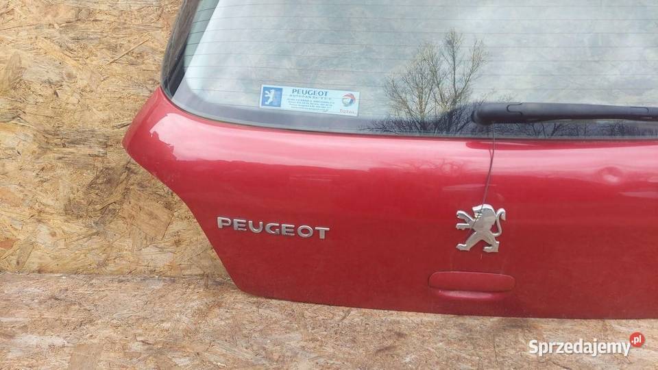 TYLNA KLAPA BAGAŻNIKA TYŁ PEUGEOT 307 HB śląskie Rudziniec
