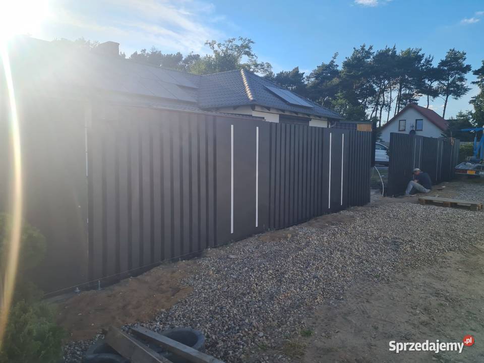 NOWOCZESNE OGRODZENIE PALISADA Z OŚWIETLENIEM Przęsła Sulechów sprzedam