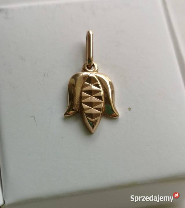 złota zawieszka tulipan złoto 583 Toruń