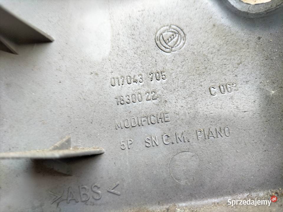 FIAT PUNTO 1 MK1 017043 OSŁONA WEWNĘTRZNA lubelskie Kamień-Kolonia