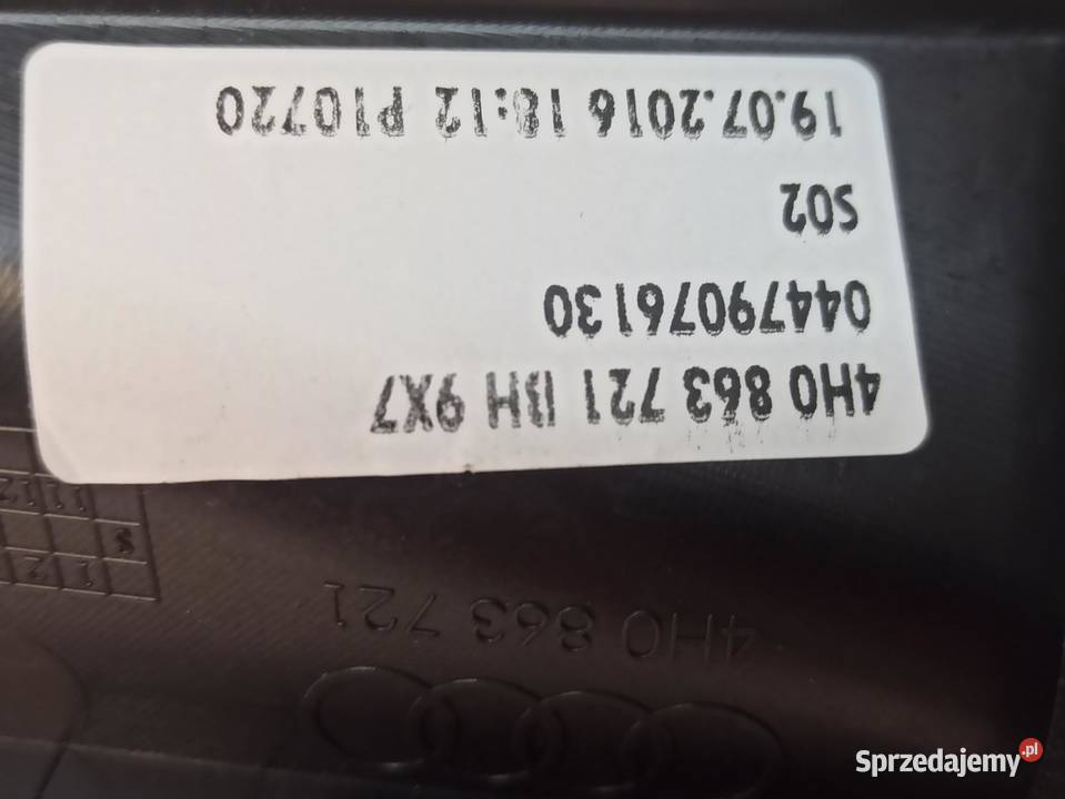 AUDI A8 D4 PÓŁKA BAGAŻNIKA 4H0863721