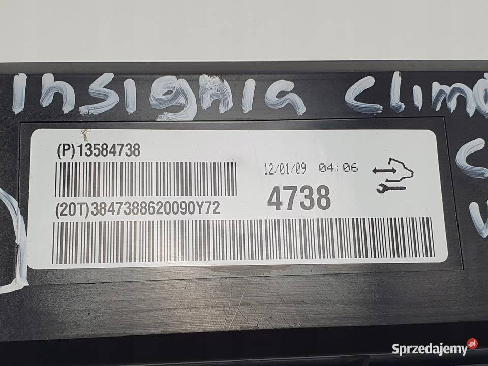 MODUŁ STEROWNIK NAWIEWÓW Opel Insignia A osobowe Chełm