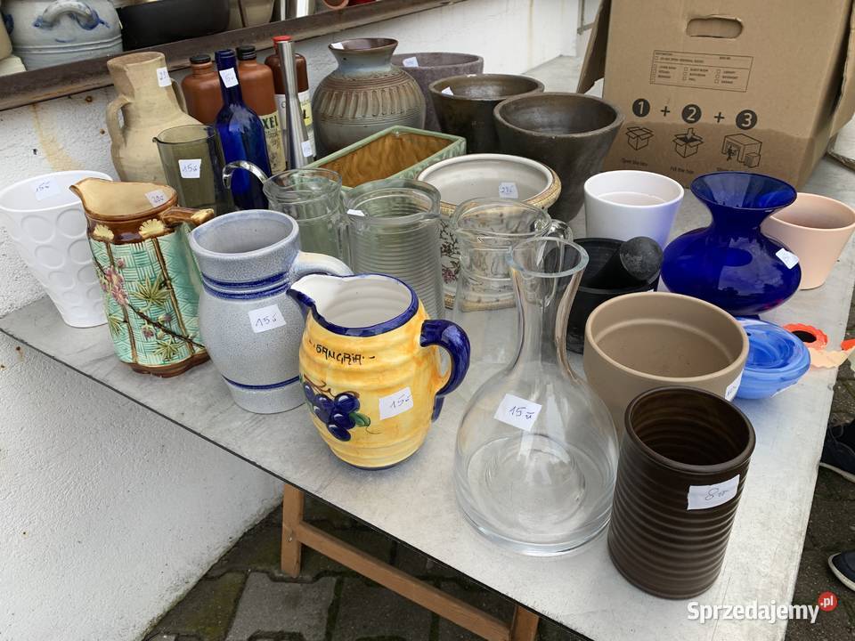 Dzbany dzbaneczki wazony ceramiczne gliniane Dekoracje i ozdoby wielkopolskie Ślesin