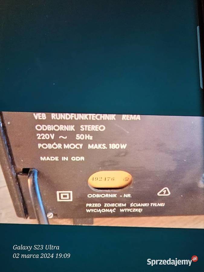 Rema toccata 9402 HIFI Nowa Ruda