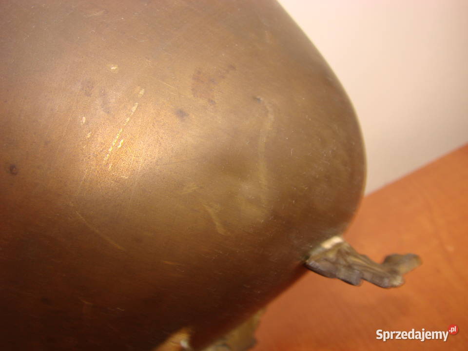 mosiężna osłona doniczki kociołek Pruszcz Gdański sprzedam