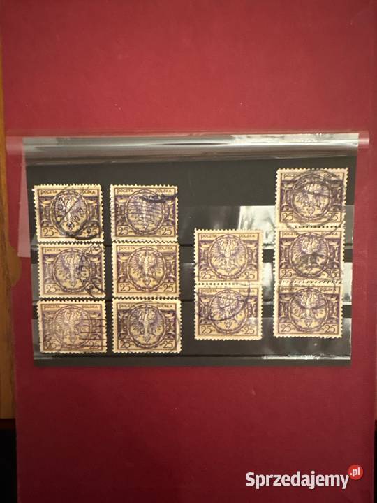Znaczki 1921r Duży orzeł na tarczy barokowej Bielsko-Biała sprzedam