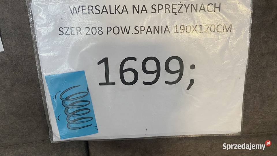 WERSALKA NA SPRĘŻYNACH 206cm