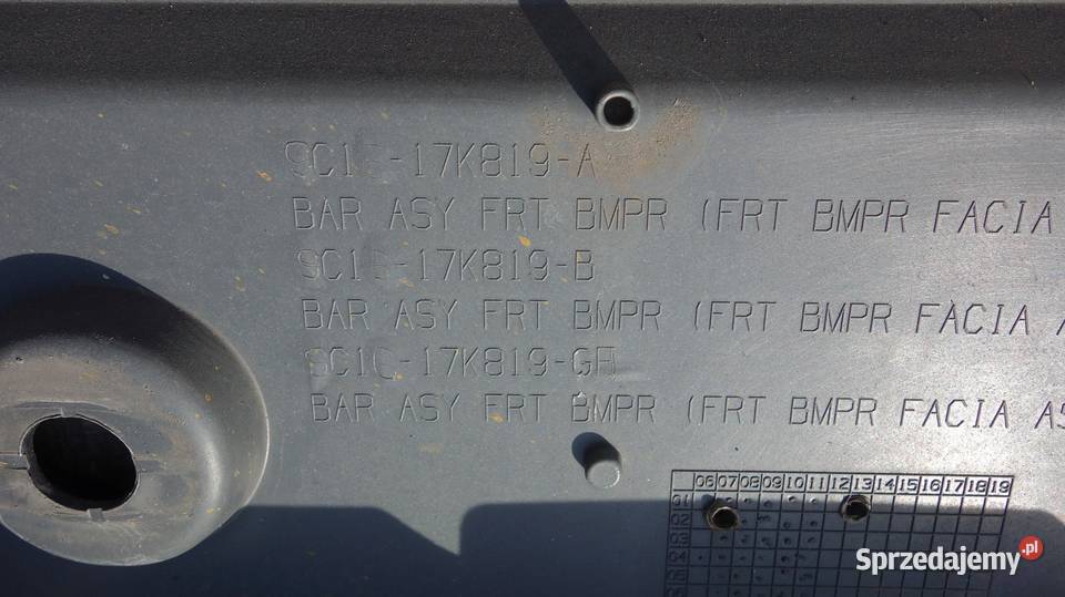FORD TRANSIT 06 ZDERZAK ATRAPA PRZÓD Ruda Śląska