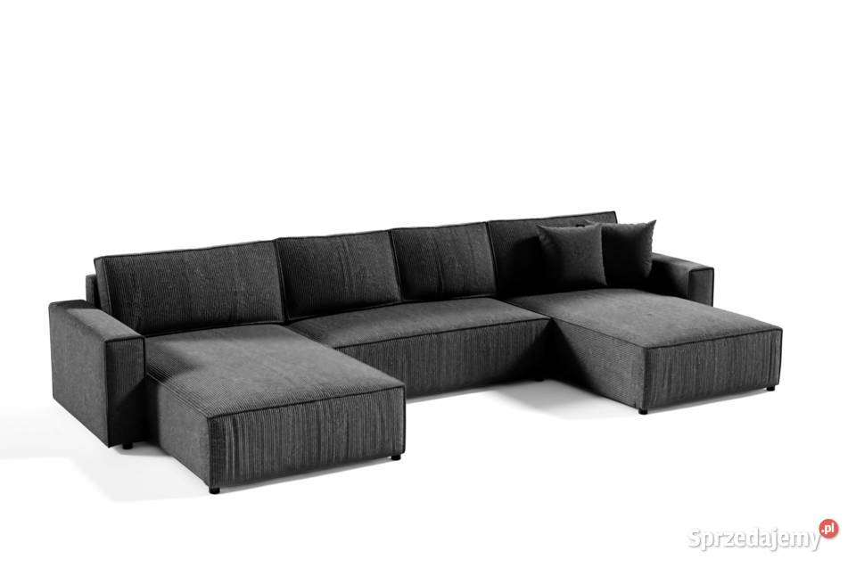 Narożnik z funkcją spania Tkanina sztruksowa podlaskie