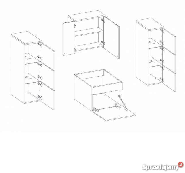 Meble łazienkoweSzafki do łazienki PORTO z Kępno