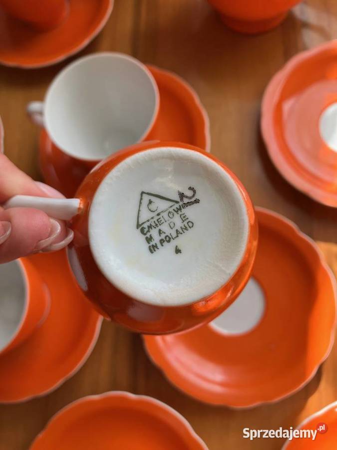 Kompletny serwis kawowy Feston Ćmielów porcelana Nisko